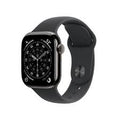 APPLE WATCH SERIES 11 GPS + CELLULAR 42MM SLATE TITANIUM CASE WITH BLACK SPORT BAND S/M MF8R4W