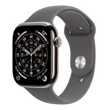 APPLE WATCH SERIES 11 GPS + CELLULAR 46MM NATURAL TITANIUM CASE WITH STONE GREY SPORT BAND M/L