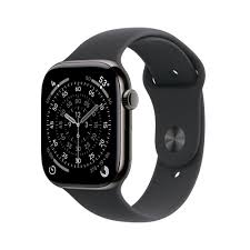 APPLE WATCH SERIES 11 GPS + CELLULAR 46MM SLATE TITANIUM CASE WITH BLACK SPORT BAND M/L MFD24W