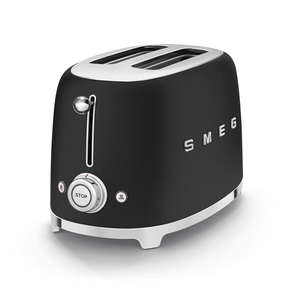 SMEG TOASTER 2X2 50´STYLE MATT BLACK TSF01BLMEU