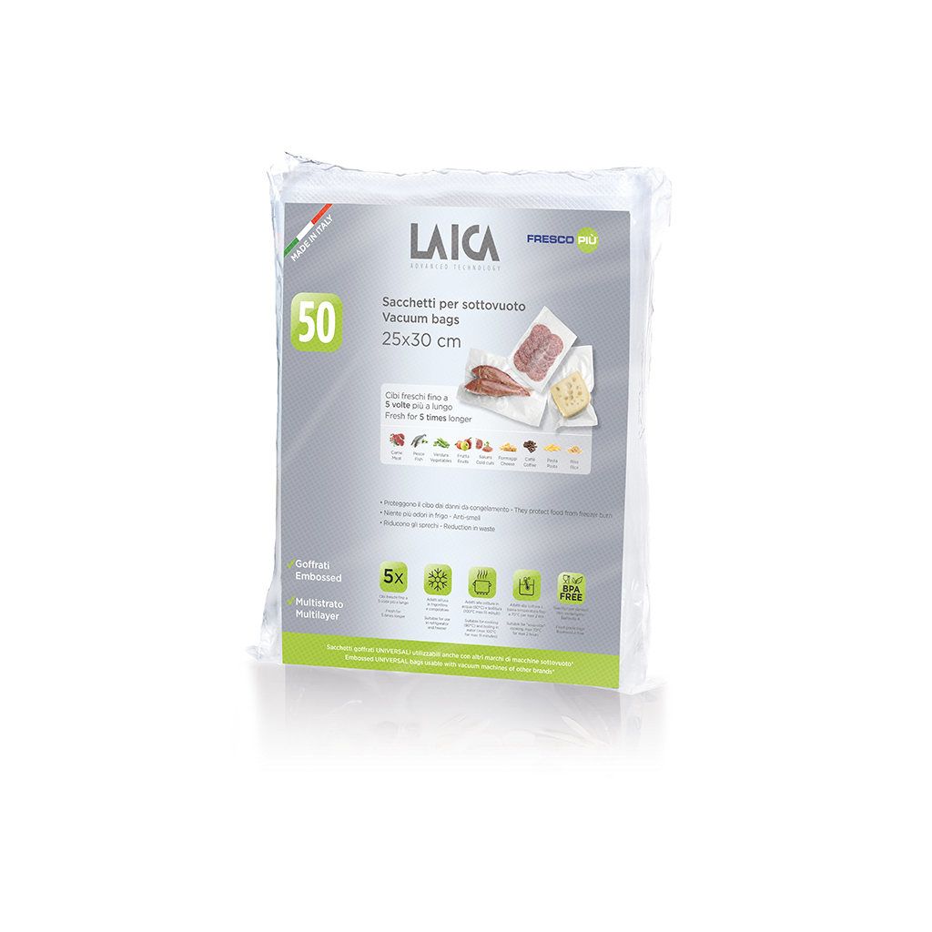 LAICA VACUUM CONSERVATION BAG 25X30 PACK 50PCS VT35100