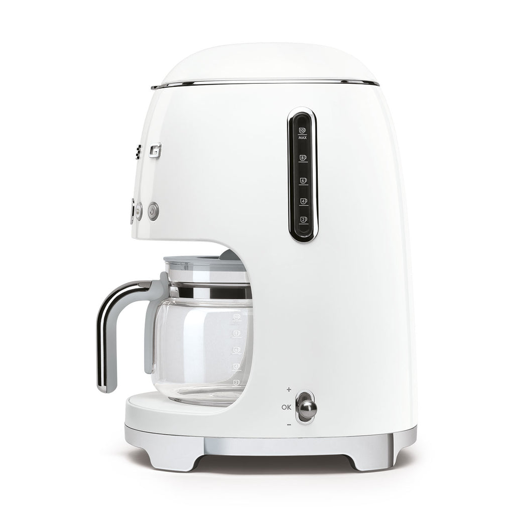 SMEG DRIP COFFEE MAKER 50'S STYLE WHITE DCF02WHEU