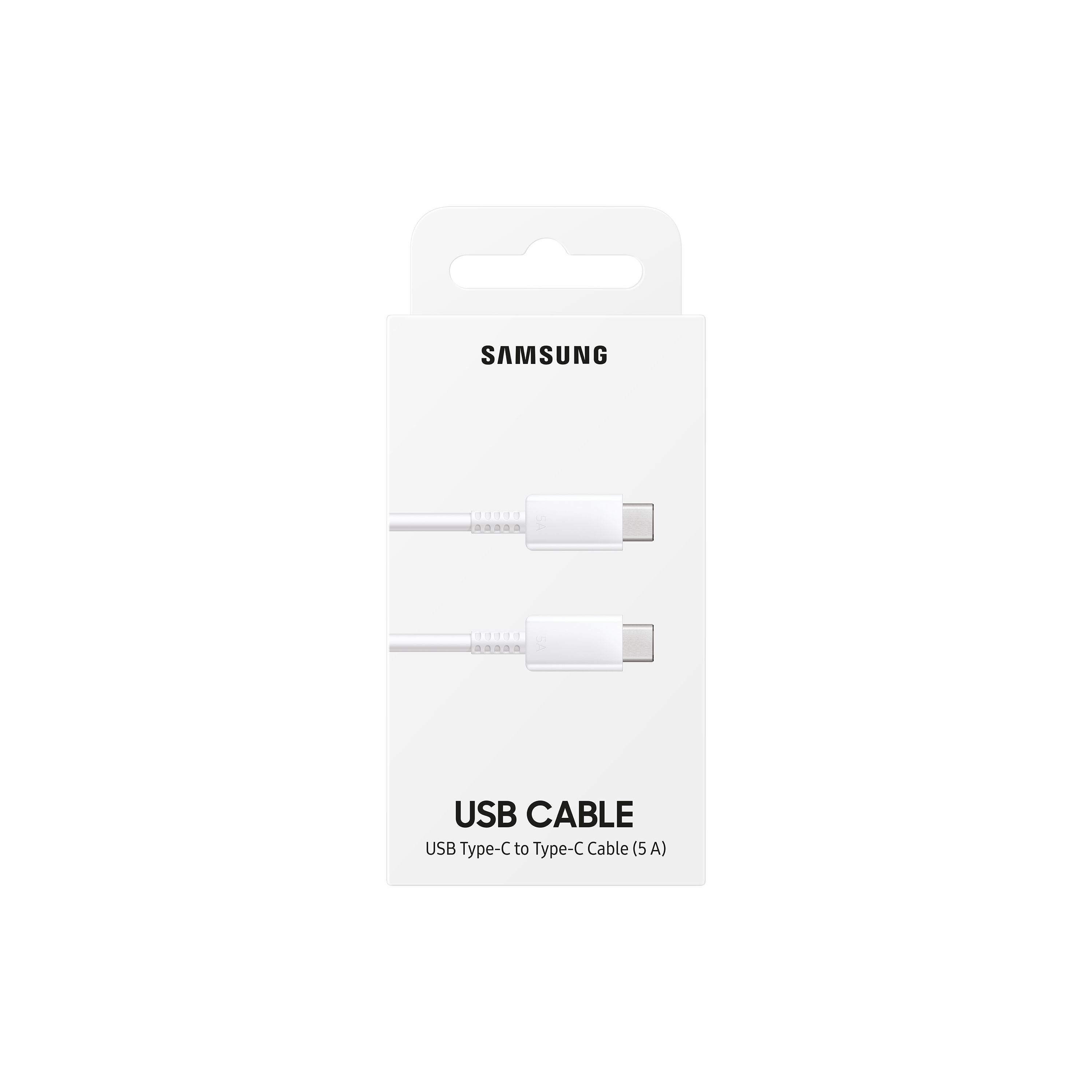 SAMSUNG CABLE USB-C TO USB-C 5A 1M WHITE EP-DN975BWEGWW