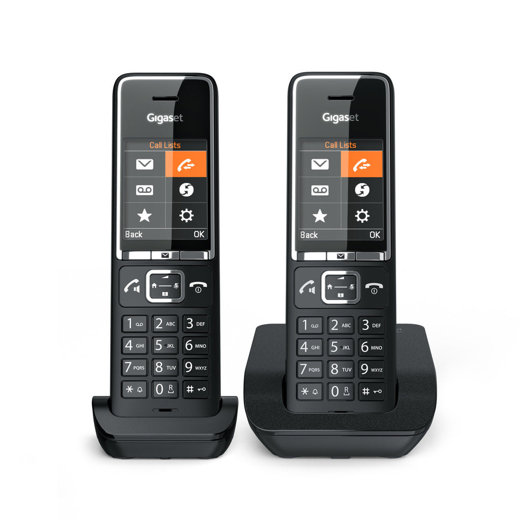 GIGASET WIRELESS PHONE COMFORT 550 DUO BLACK CHROME (L36852-H3001-D204)