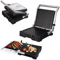 JATA GRILL DOUBLE NON-STICK 180º OPENING ADJUSTABLE 6 POSITIONS 2000W SILVER-BLACK GR1100