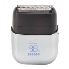 JATA SHAVER TRAVEL COMPACT RECHARGABLE UP TO 90MIN LCD 100-240V SILVER JBMA1443